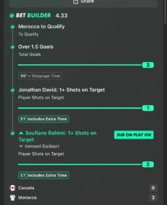 Community winning betslip from Immenso Tips