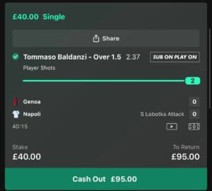 Winning betslip from Immenso Tips