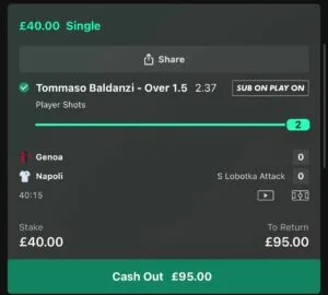 Winning betslip from Immenso Tips