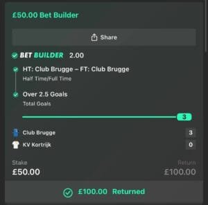 Winning betslip from Immenso Tips