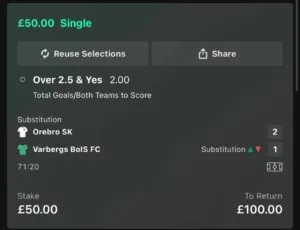 Winning betslip from Immenso Tips