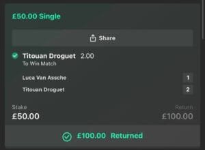 Winning betslip from Immenso Tips